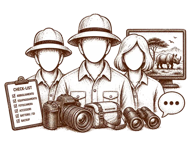 Small group of maximum 4 participants for a photographic safari during the calving season in january 2027
