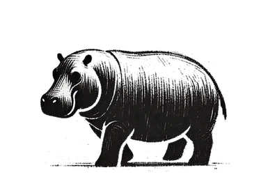 Hippo in Tanzania during a photographic safari