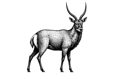 Waterbuck in Tarangire National Park during a photographic safari in Tanzania