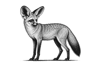 Small canid photographed during a safari in Tanzania