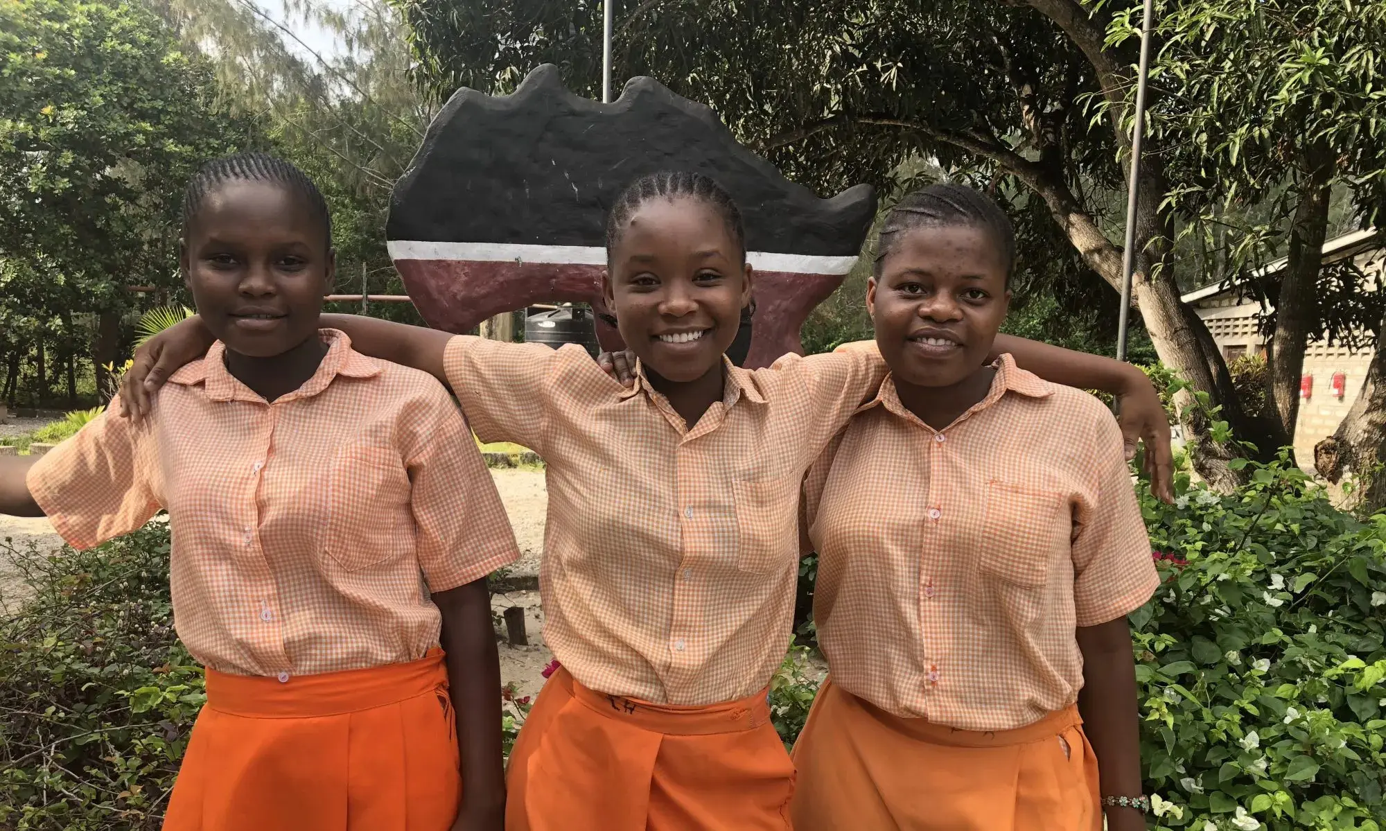 Three students supported through educational opportunities in Kenya